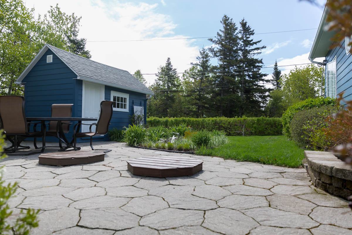 La terrasse pavée
